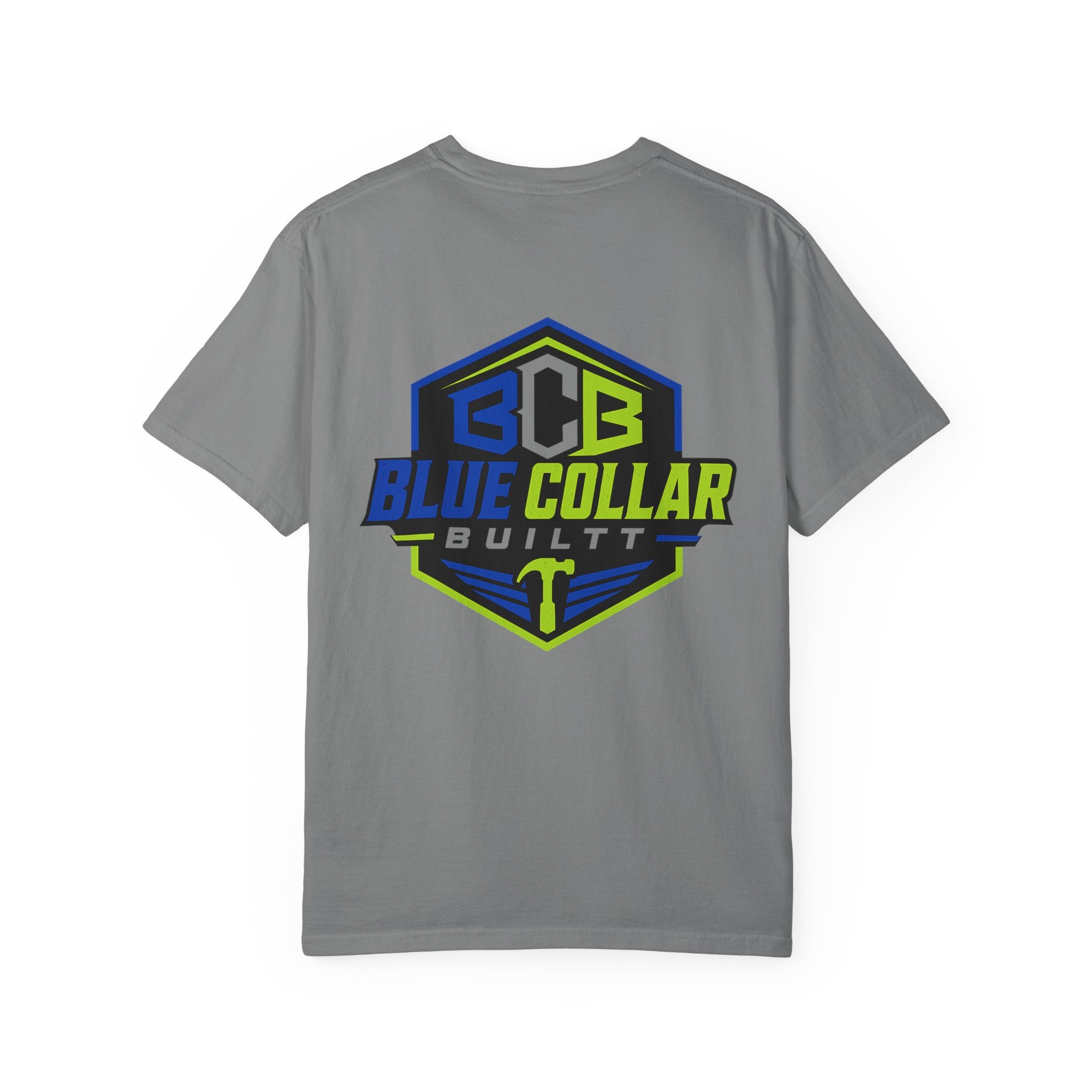 Blue Collar Built T-Shirt — "Protecting My Health By Getting The Job Done" Workwear Tee
