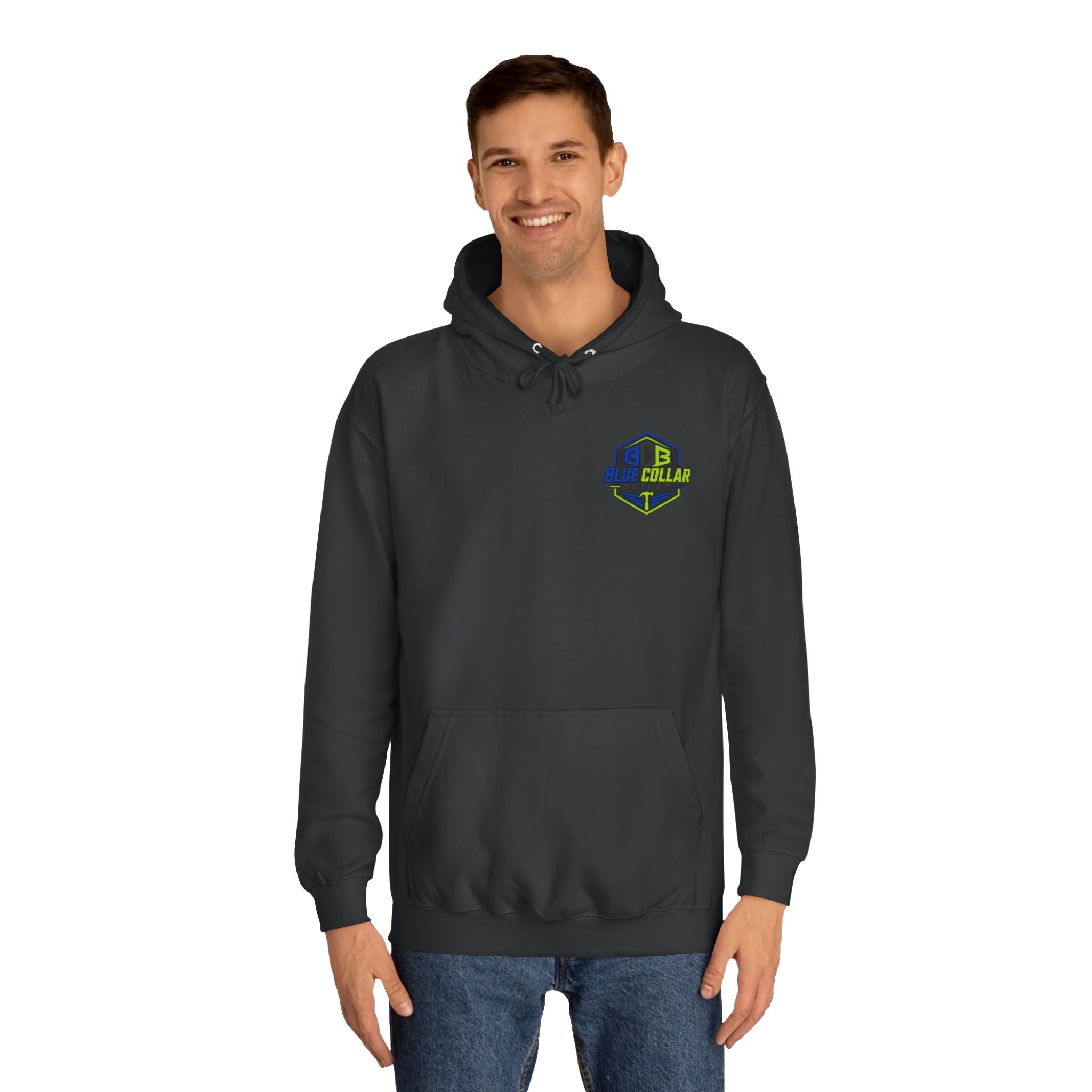 Unisex College Hoodie- Funny welder hoodie