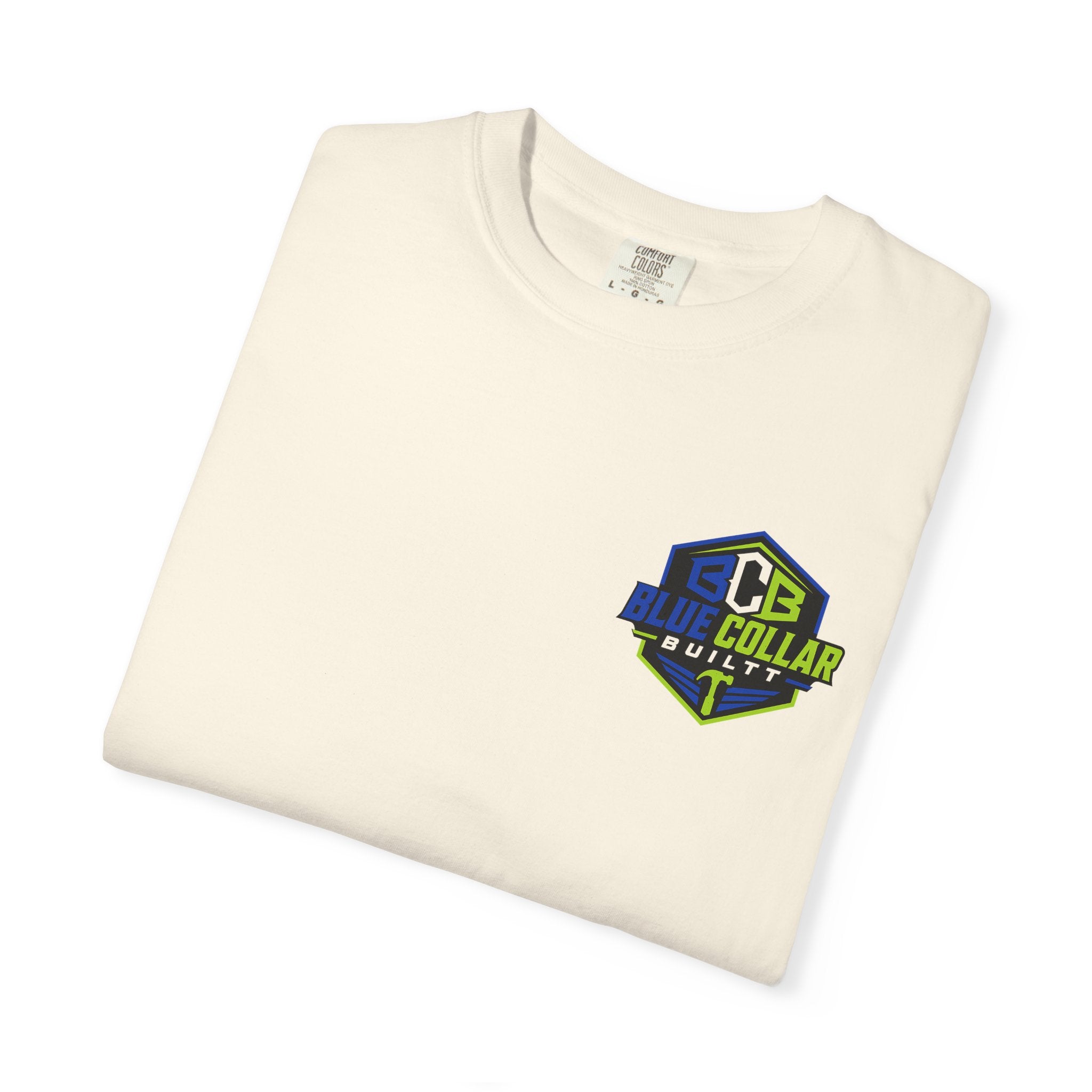 Blue Collar Dollar T-Shirt — "Livin' On That Blue Collar Dollar" Skull & Hard Hat Workwear Tee