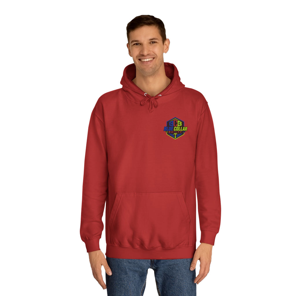 Unisex College Hoodie- Funny welder hoodie