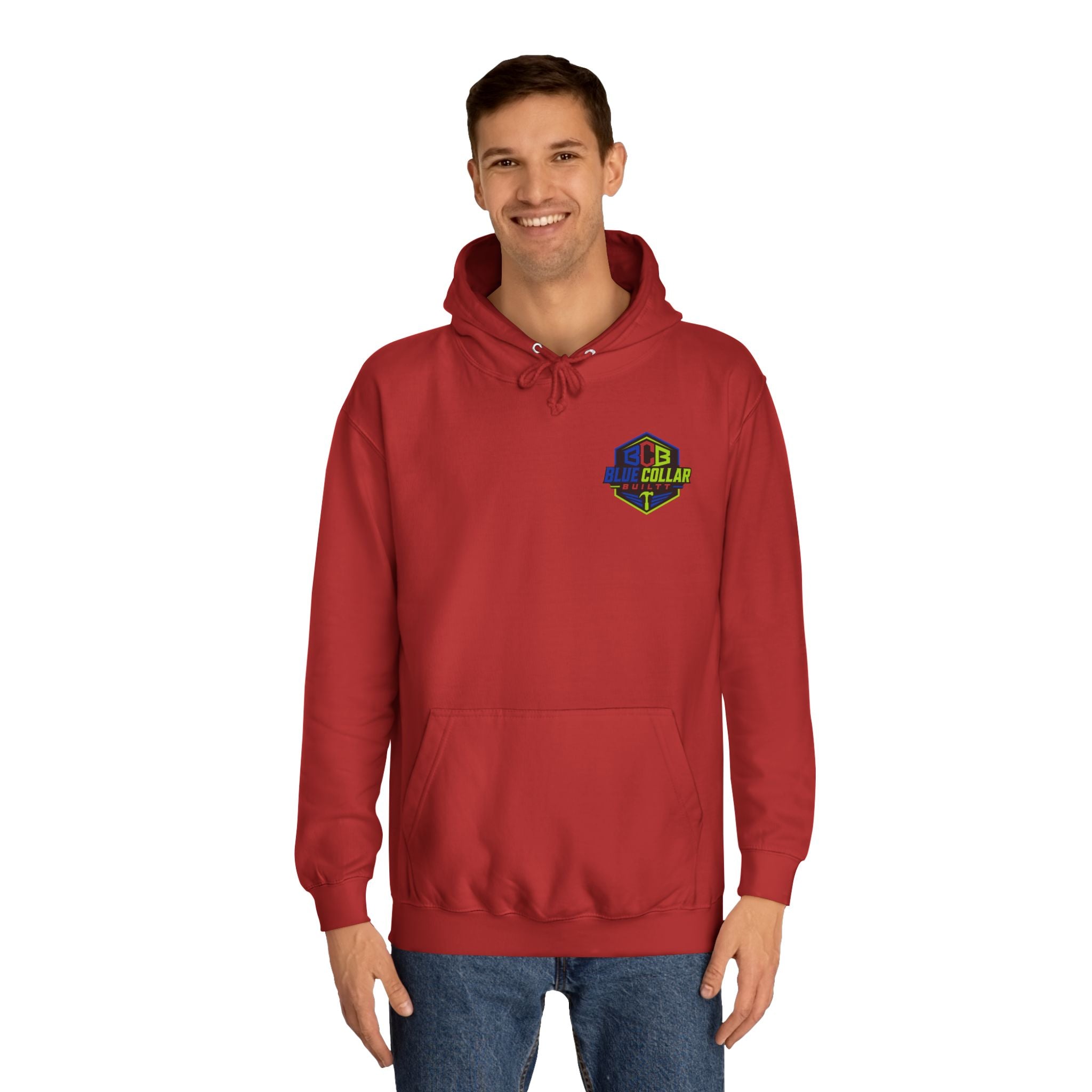 Unisex College Hoodie- Funny welder hoodie