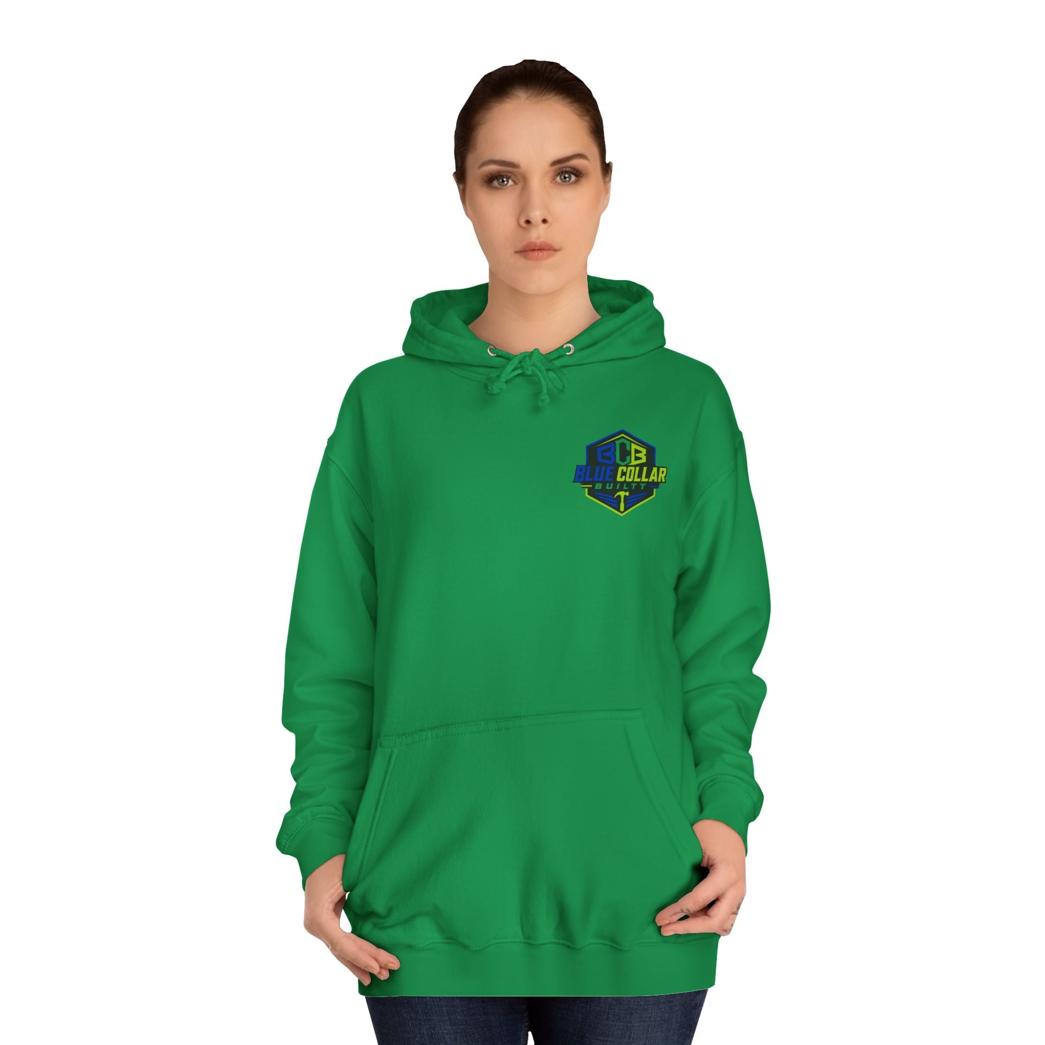 Plumber Trades Hoodie — "Trades Need Superheroes Too" Workwear Pullover