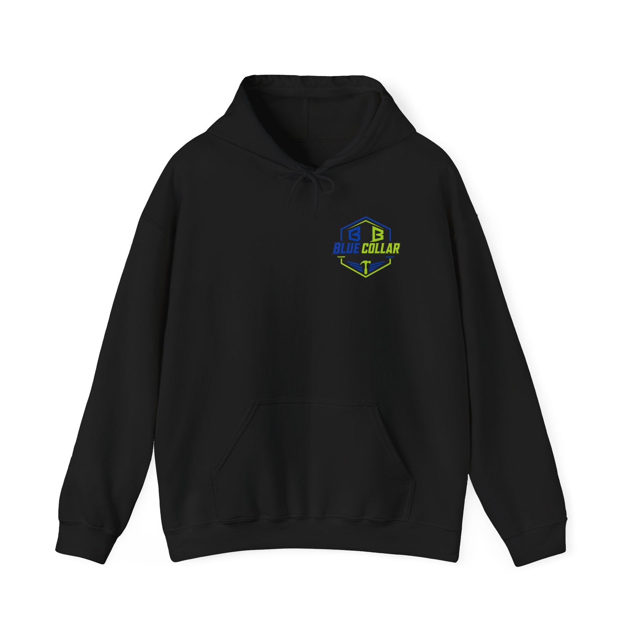 Back Off Blue Collar Hoodie - Proud Hardworking Family Worker Sweatshirt