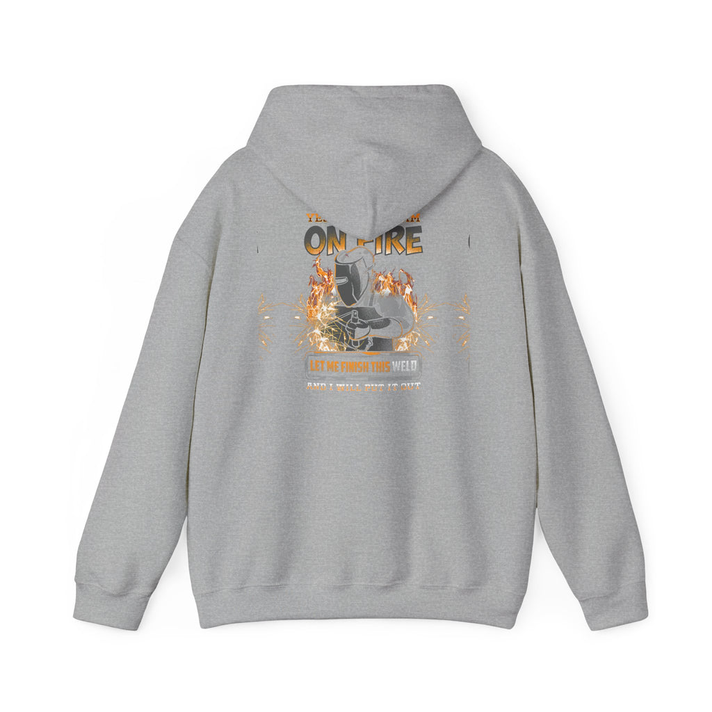 Hoodie — 'I'm on Fire' Burning Motorcycle Graphic Hoodie