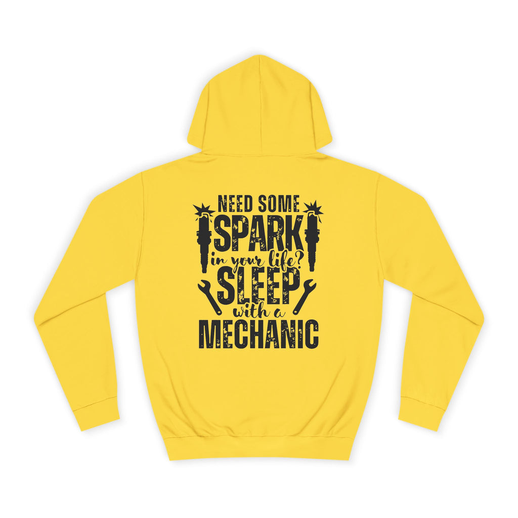 Mechanic Hoodie - "Need Some Spark" Funny Auto Technician Sweatshirt