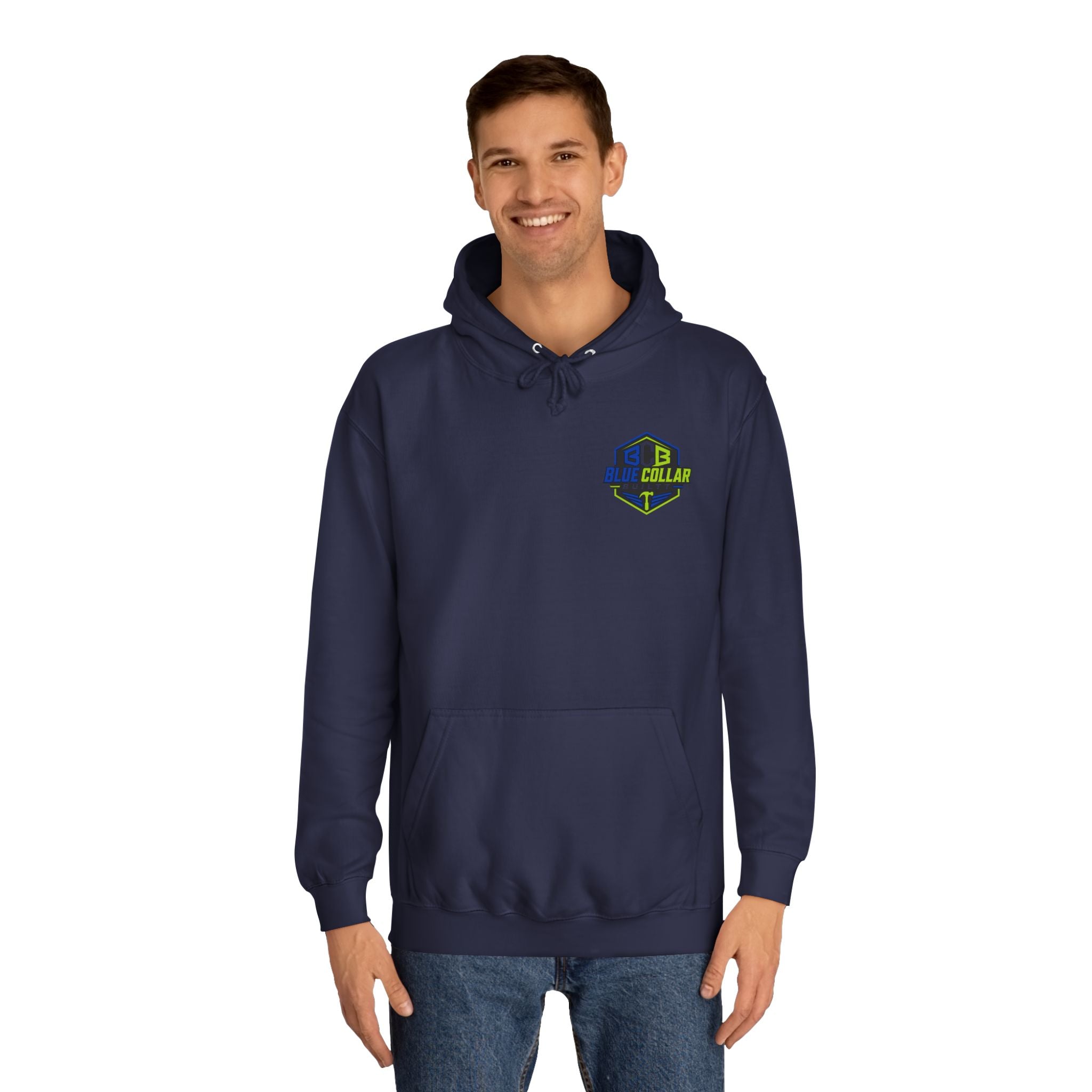 Plumber Hoodie — “Plumber Because Even Electricians Need Heroes” Workwear Hooded Sweatshirt