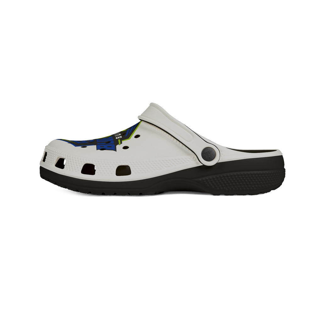 Built to Climb EVA Foam Clogs — Blue Collar Logo Slip-On Shoes