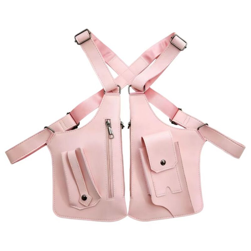 Anti-Theft PU Leather Underarm Bag - Crossbody Chest Sling Bag with Hidden Pocket & Adjustable Strap