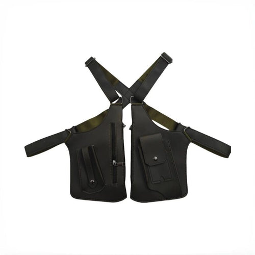 Anti-Theft PU Leather Underarm Bag - Crossbody Chest Sling Bag with Hidden Pocket & Adjustable Strap