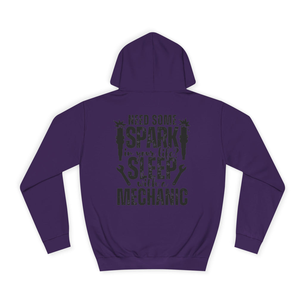 Mechanic Hoodie - "Need Some Spark" Funny Auto Technician Sweatshirt