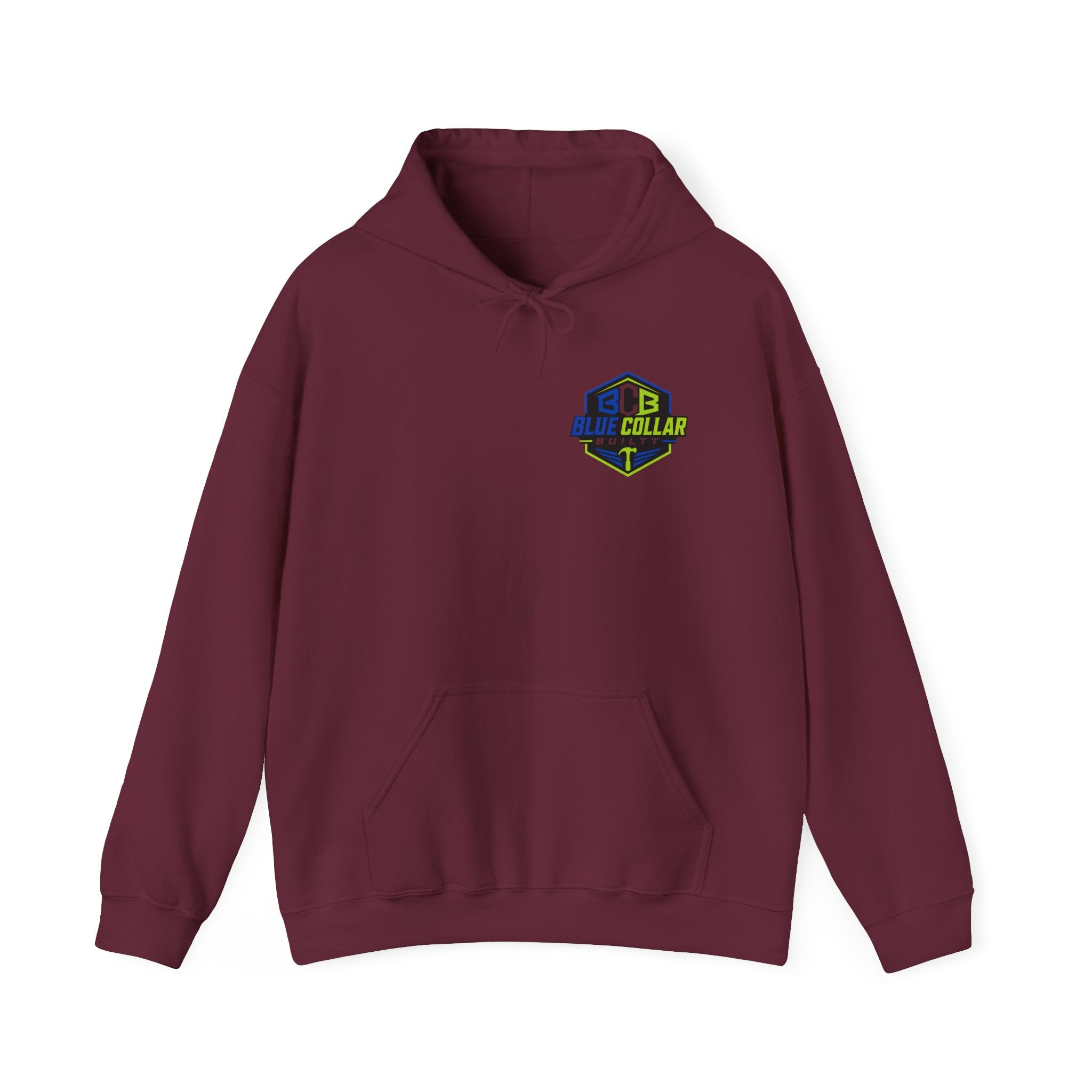 Back Off Blue Collar Hoodie - Proud Hardworking Family Worker Sweatshirt