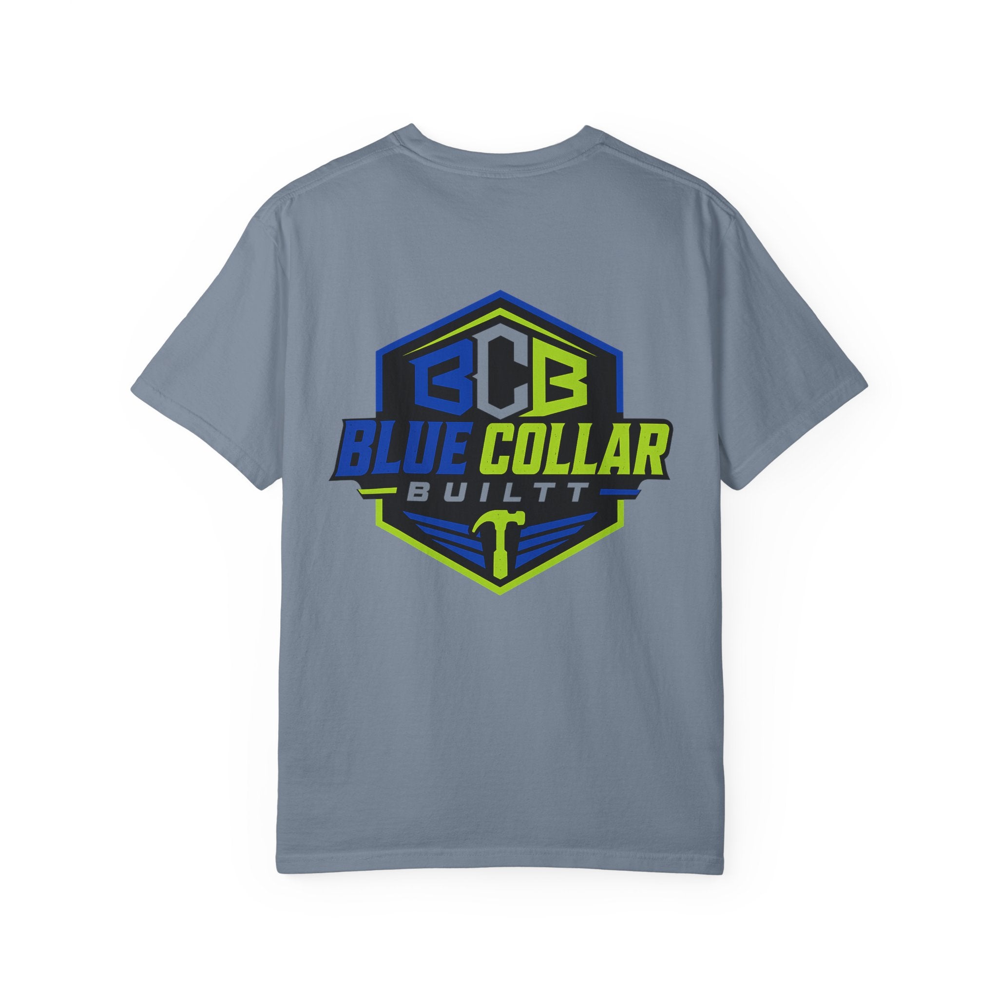 Blue Collar Built T-Shirt — "Protecting My Health By Getting The Job Done" Workwear Tee