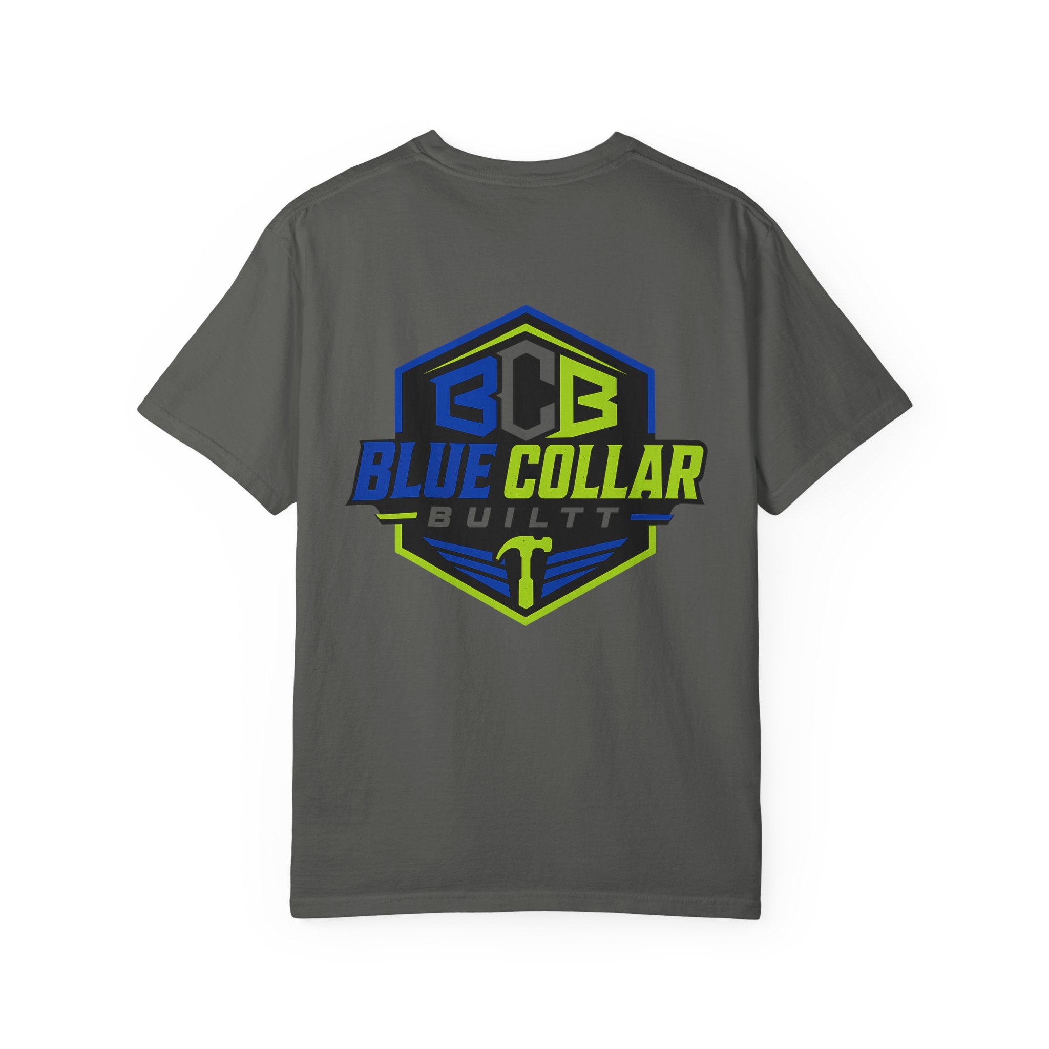 Blue Collar Built T-Shirt — "Protecting My Health By Getting The Job Done" Workwear Tee
