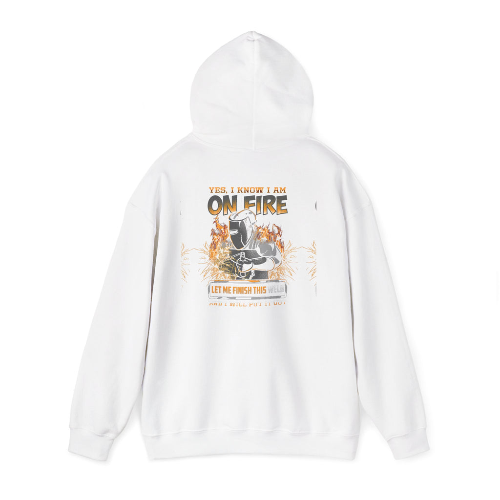 Hoodie — 'I'm on Fire' Burning Motorcycle Graphic Hoodie