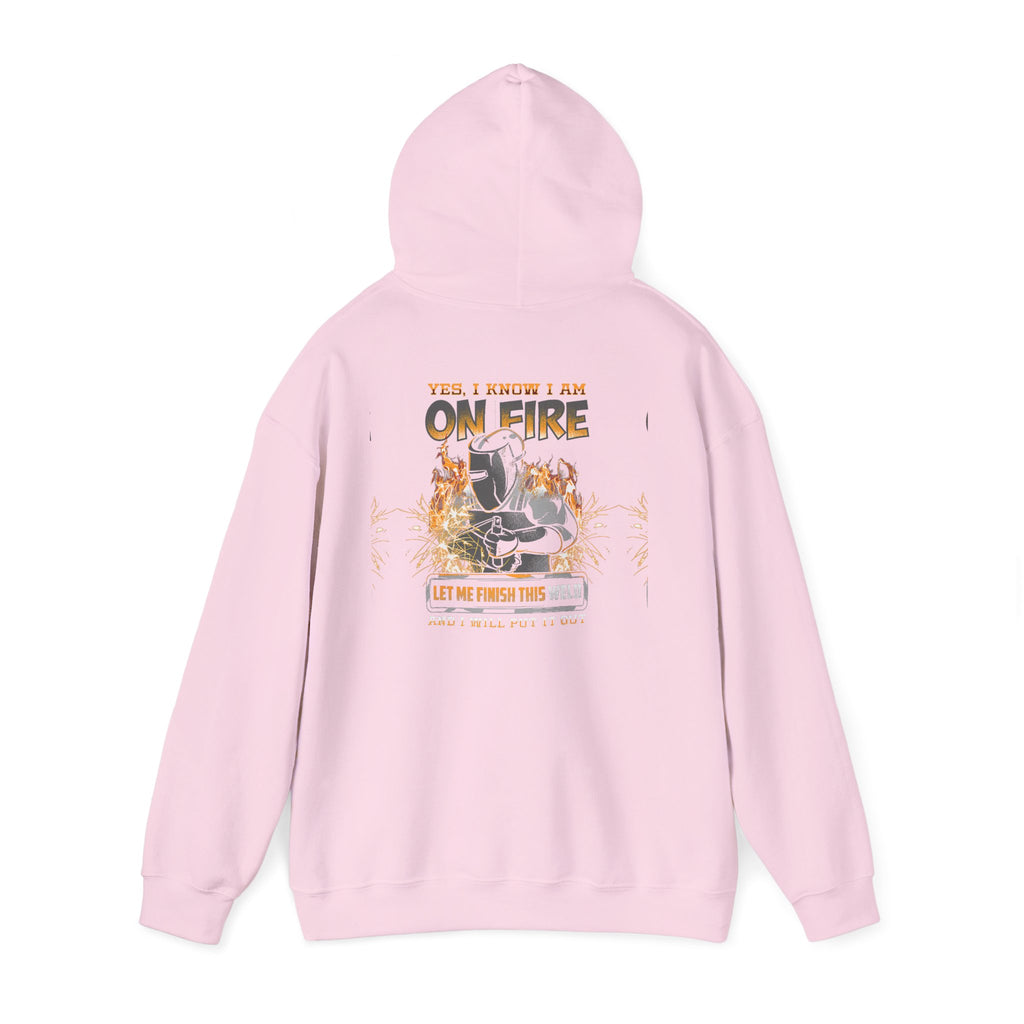 Hoodie — 'I'm on Fire' Burning Motorcycle Graphic Hoodie