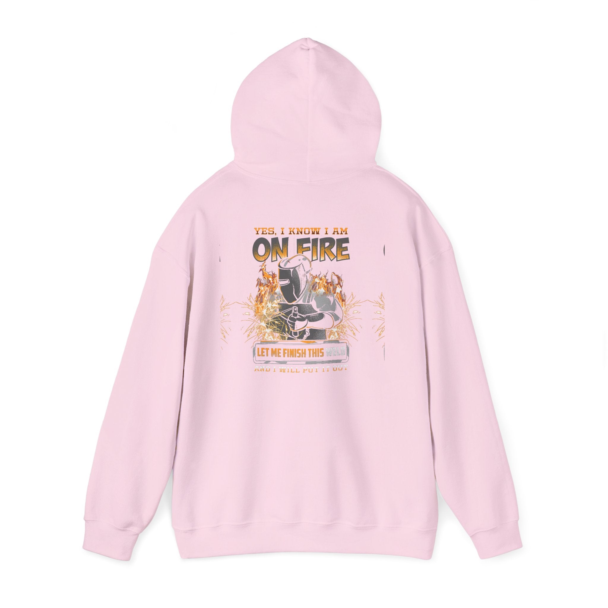 Hoodie — 'I'm on Fire' Burning Motorcycle Graphic Hoodie