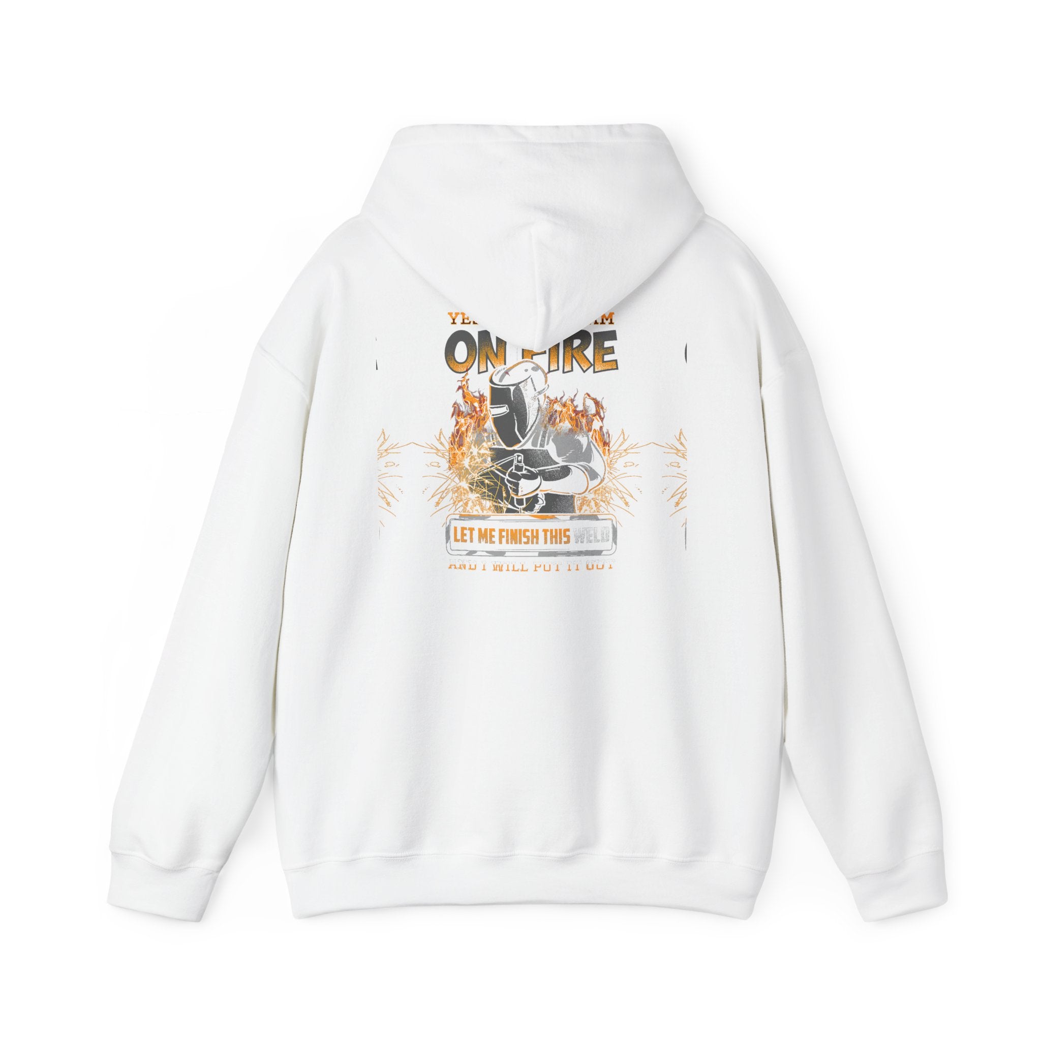 Hoodie — 'I'm on Fire' Burning Motorcycle Graphic Hoodie