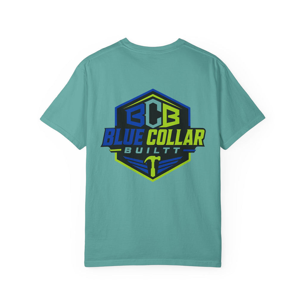 Blue Collar Built T-Shirt — "Protecting My Health By Getting The Job Done" Workwear Tee