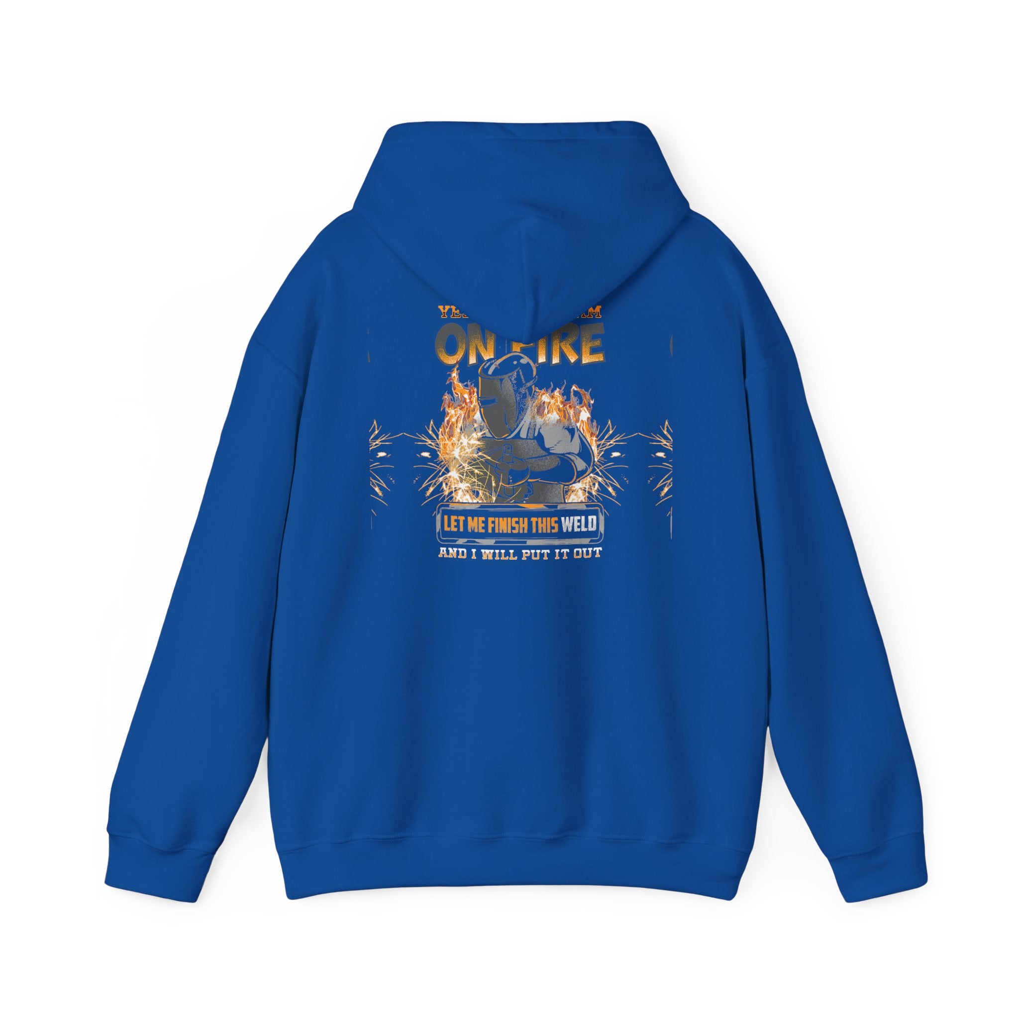 Hoodie — 'I'm on Fire' Burning Motorcycle Graphic Hoodie