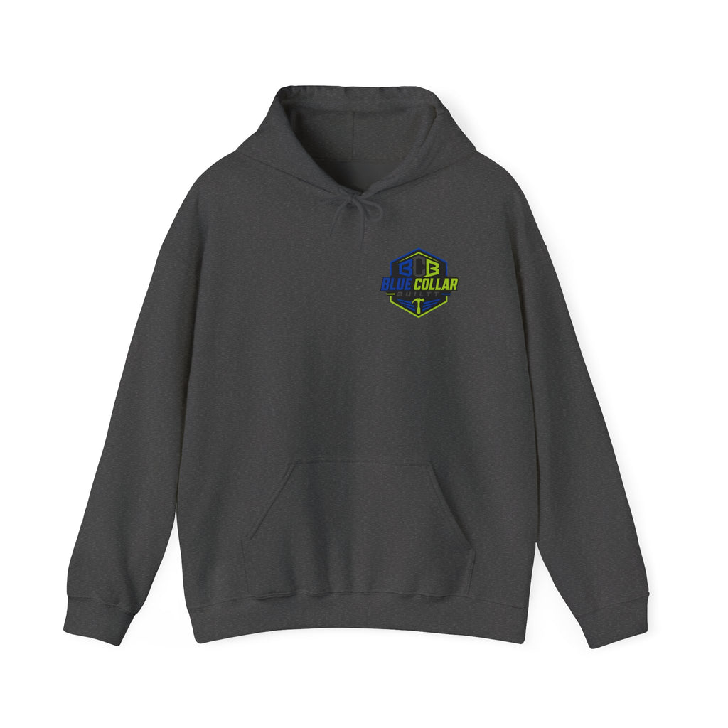 Back Off Blue Collar Hoodie - Proud Hardworking Family Worker Sweatshirt
