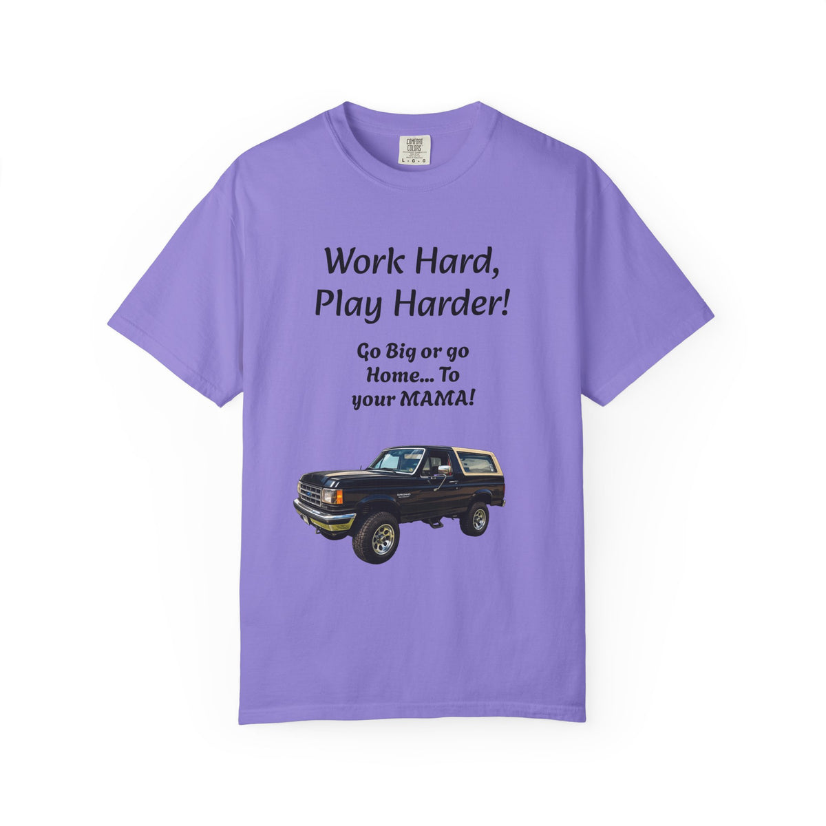 Work Hard Play Harder Truck T-Shirt — Blue Collar Built Graphic Tee