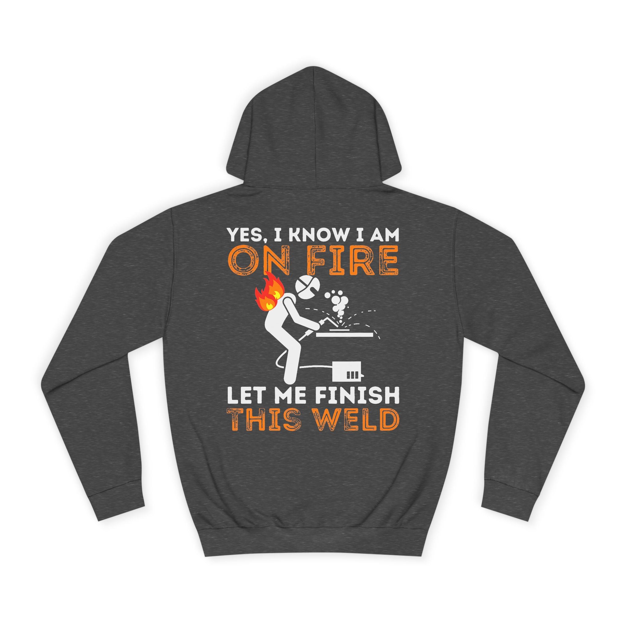 Unisex College Hoodie- Funny welder hoodie