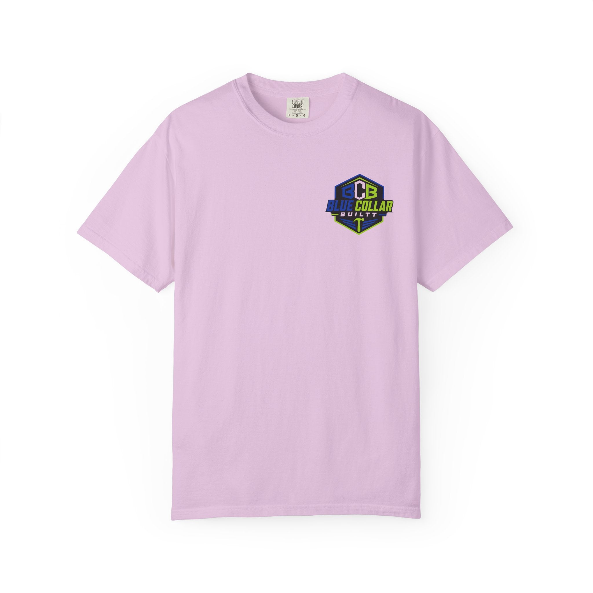 Blue Collar Dollar T-Shirt — "Livin' On That Blue Collar Dollar" Skull & Hard Hat Workwear Tee