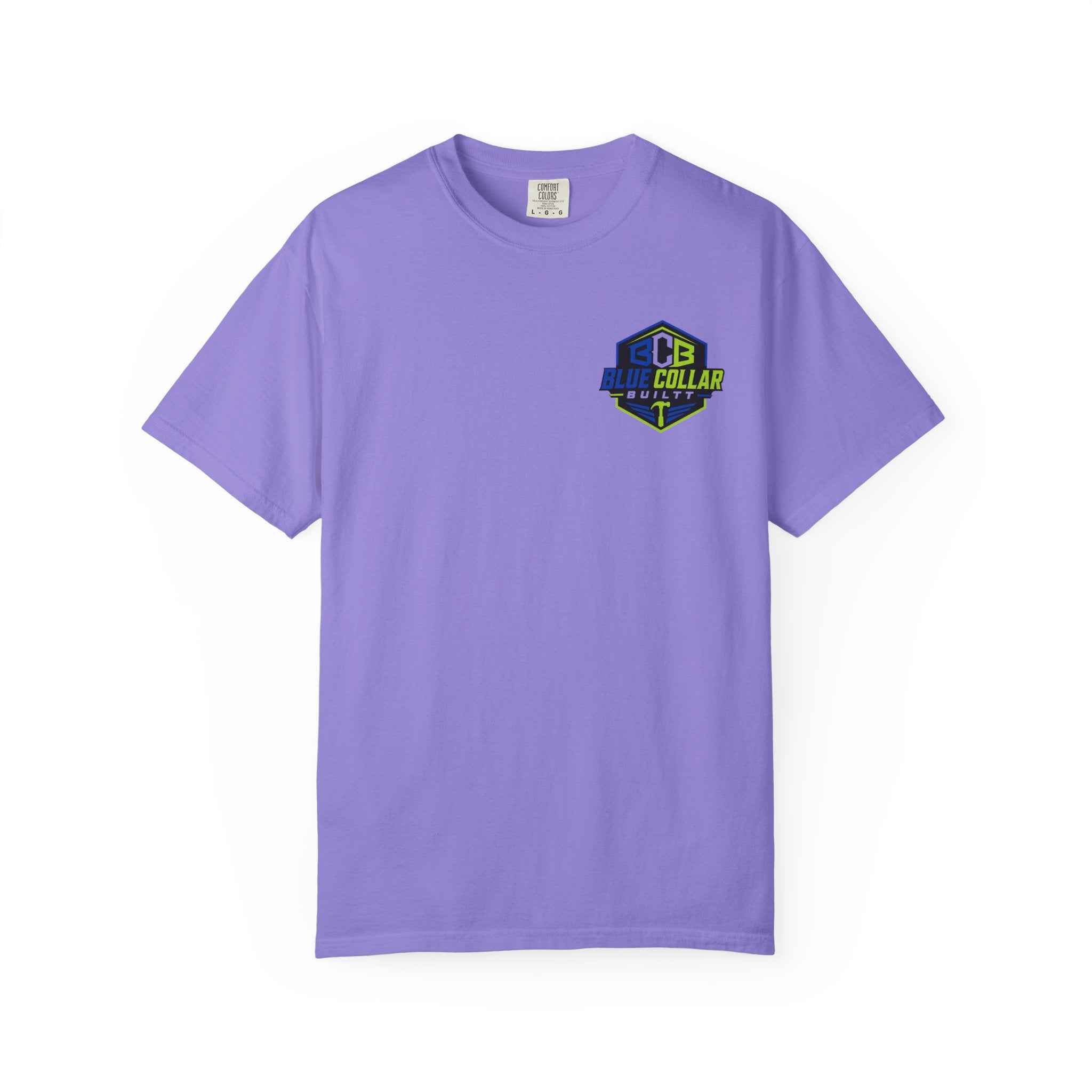 Blue Collar Dollar T-Shirt — "Livin' On That Blue Collar Dollar" Skull & Hard Hat Workwear Tee