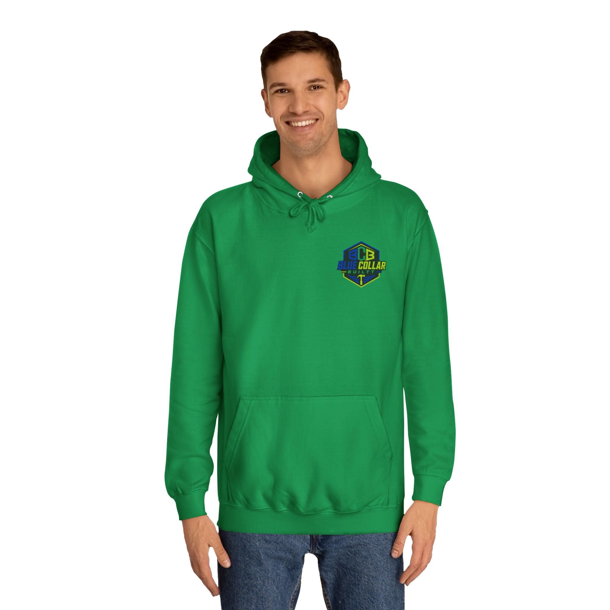 Plumber Hoodie — “Plumber Because Even Electricians Need Heroes” Workwear Hooded Sweatshirt