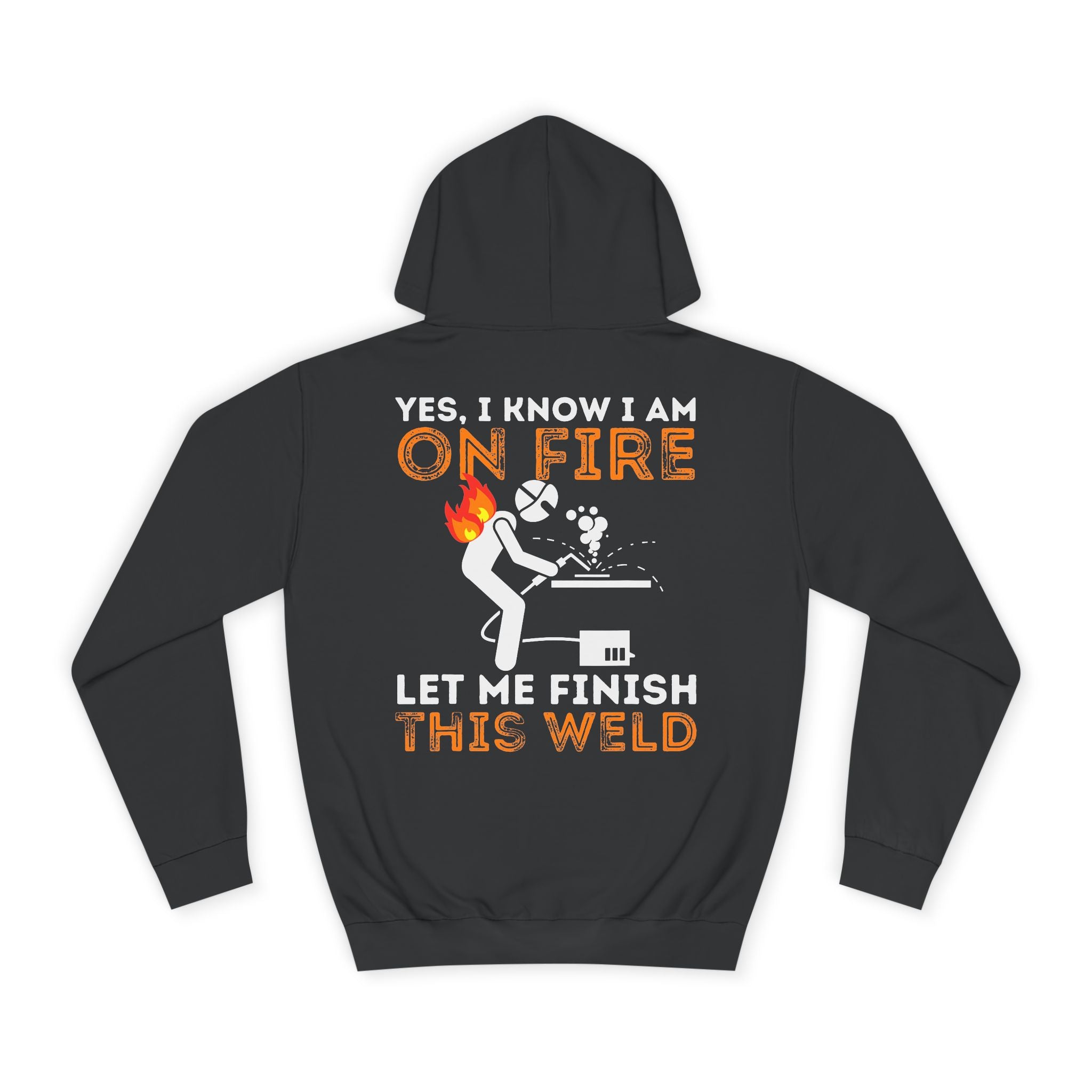 Unisex College Hoodie- Funny welder hoodie