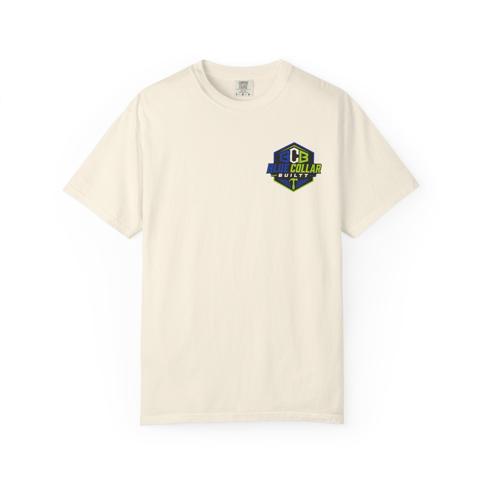 Blue Collar Dollar T-Shirt — "Livin' On That Blue Collar Dollar" Skull & Hard Hat Workwear Tee