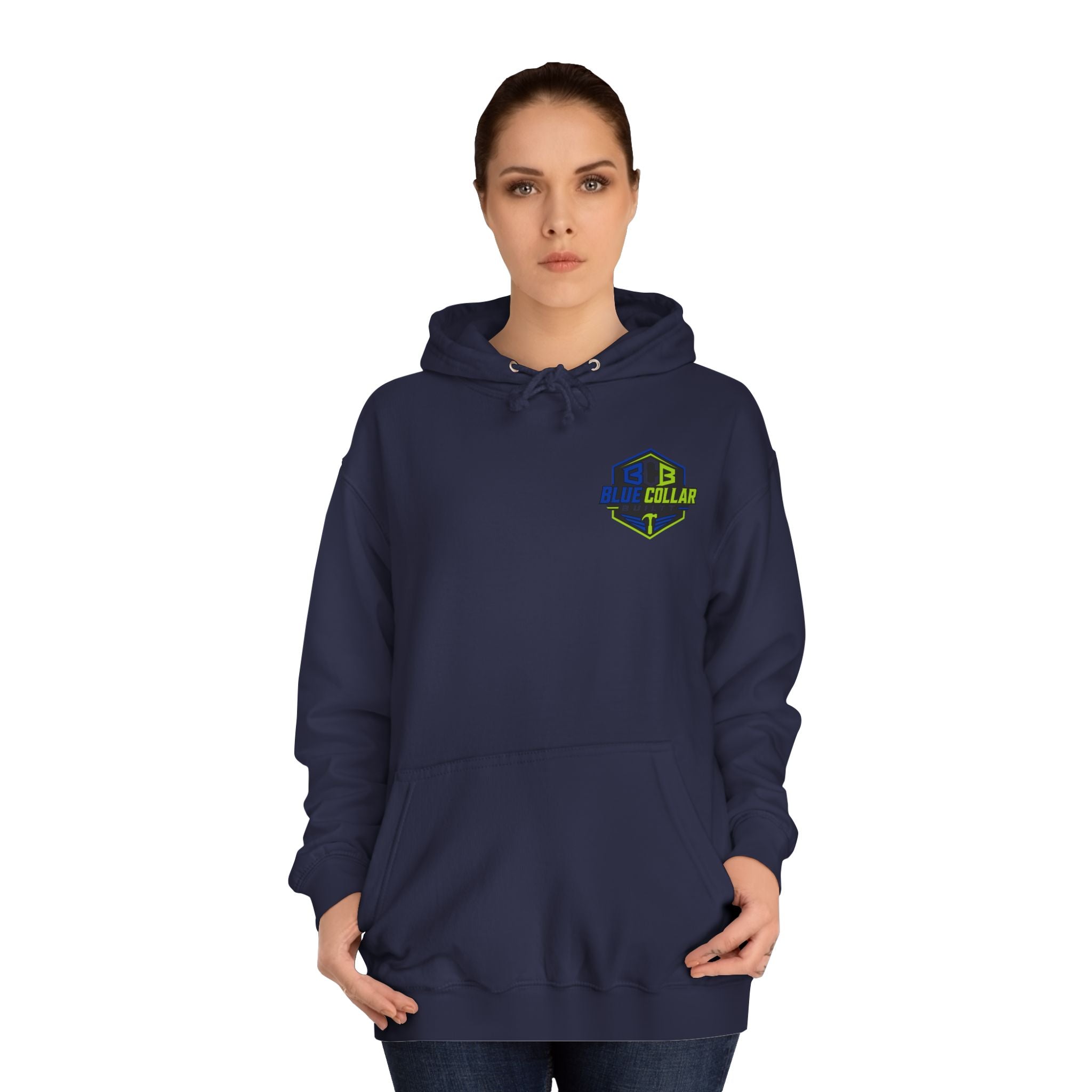 Plumber Hoodie — “Plumber Because Even Electricians Need Heroes” Workwear Hooded Sweatshirt